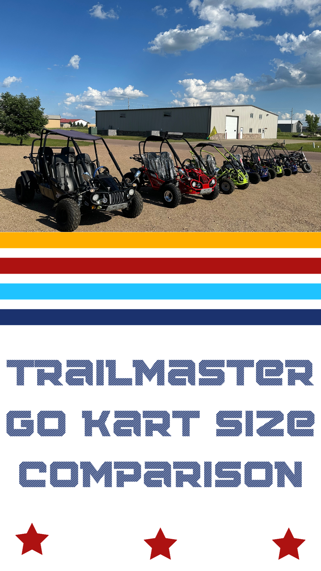 Trailmaster go kart size comparison